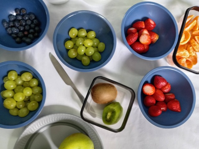 Table with condiments